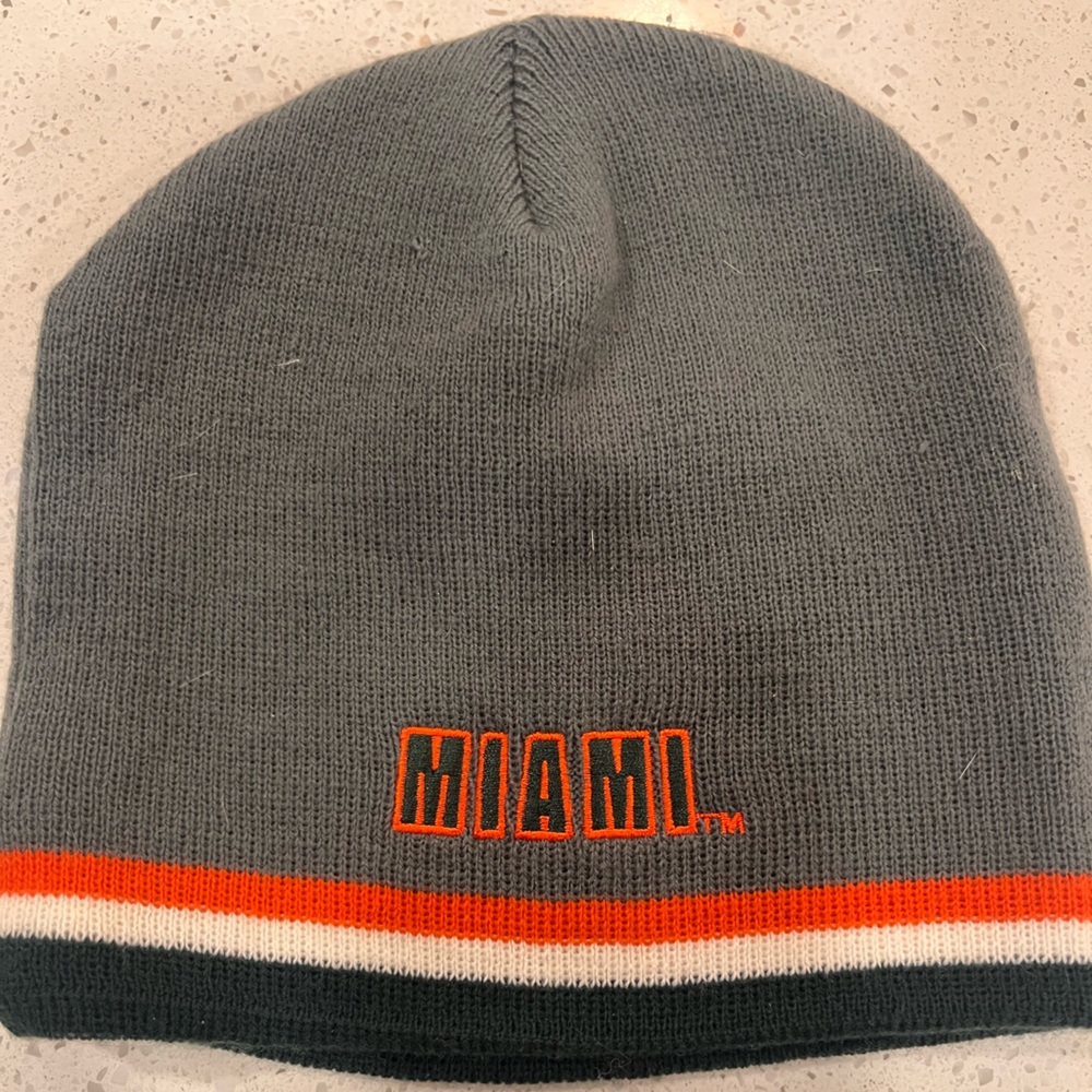 University of Miami Gray Beanie